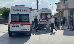 Gelen otomobilden korktular kaldırıma atlarken yaralandılar