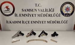 Samsun’da 2 kişi ruhsatsız silahlarla yakalandı