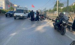 Bursa'da motosikletler birbirine girdi