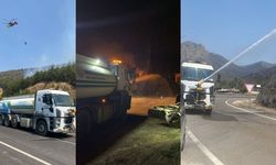 İnegöl Belediyesi'nden yangın bölgesindeki söndürme çalışmalarına destek