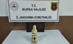 Bursa'da Antik Roma dönemine ait tarihi eser heykel ele geçirdi
