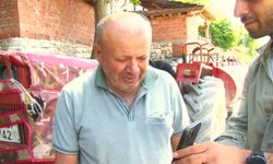 Lastiği patlak traktörüyle yangına su taşıyan çiftçi o anları anlattı
