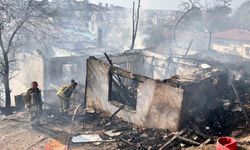 Ankara’da ağaçlık alanda çıkıp gecekondulara sıçrayan yangın söndürüldü