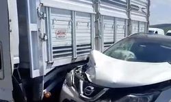 Ardahan’da kamyonet ile otomobil çarpıştı: 1 yaralı