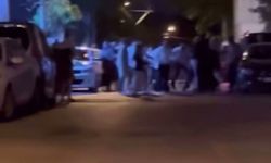 Bursa’da iki grup arasında çıkan kavga kamerada