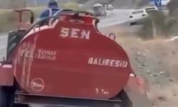 Bursa'da yangına jant üzerinde gitti