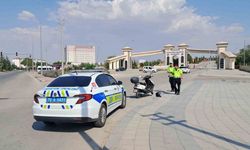 Karaman’da otomobille çarpışan motosikletin sürücüsü yaralandı