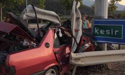 Bursa Kestel’de kontrolden çıkan otomobil bariyere girdi: 1 ölü