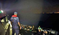Kuşadası’nda 18 düzensiz göçmen kurtarıldı