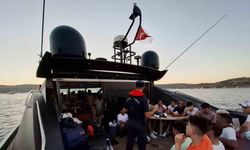 Motoryatta 72 düzensiz göçmen yakalandı