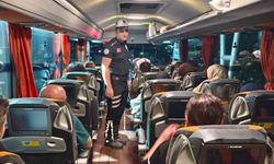Otobüslerde emniyet kemeri denetimi yapıldı