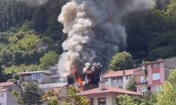 Bursa Çekirge'de 2 katlı ev kül oldu!
