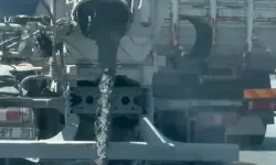Yola beton dökerek ilerledi