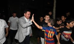 Başkan Aydın,  çocuklarla açık hava sinemasında buluştu