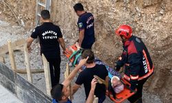 Dengesini kaybederek inşaat alanına düştü