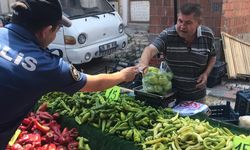Karacabey'de polis dolandırıcılığa karşı broşür dağıttı