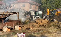 Ankara’da besi çiftliğinde yangın