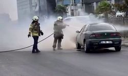Ataşehir’de araç yangını