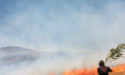 Bahçesaray’da arazi yangını