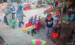 Balıkesir’de pazar arabası hırsızlığı kameraya yansıdı