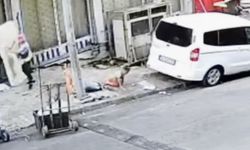 Balkondan düşen 4 yaşındaki çocuğun görüntüleri kameraya yansıdı