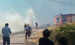 Bandırma’da NATO Dolum Tesisi yakınında çıkan yangın söndürüldü