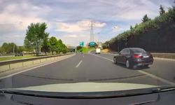 Basın Ekspreste aracıyla diğer sürücünün önüne kıran trafik magandası bununla yetinmeyerek küfür ve hakaretler savurdu