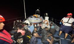 Bodrum’da 35 düzensiz göçmen kurtarıldı