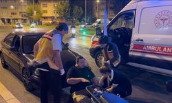 Çorlu’da elektrikli motosikletli kaygan zeminde devrildi: 1 yaralı