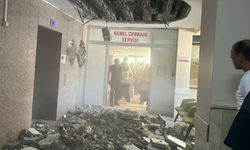 Denizli Devlet Hastanesinde yaşanan tavan çökmesinde 2 kişi yaralandı
