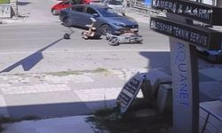 Edirne’de trafik kazası kamerada
