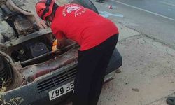 Elazığ’da otomobil takla attı: 6 yaralı