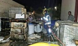 Emet’te depo yangını korkuttu