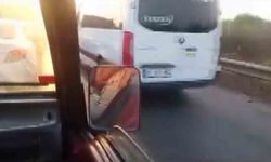 Emniyet şeridini kullanan sürücülere videolu tepki