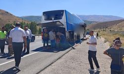 Erzincan’da otobüs yoldan çıktı: 1 yaralı