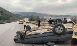 Hatay’da otomobil takla attı: 4 yaralı