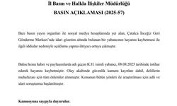 İstanbul Valiliğinden Çatalca’daki iddialarla ilgili açıklama