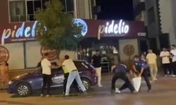 İzmir’de polise saldırı anı kamerada