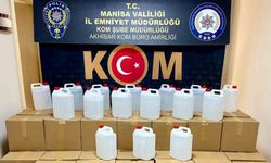 Kaçak içki operasyonunda 1 tonun üzerinde etil alkol ele geçirildi