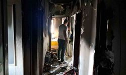Karaman’da apartmanın son katında korkutan yangın