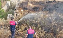 Kars’ta anız yangını kısa sürede söndürüldü