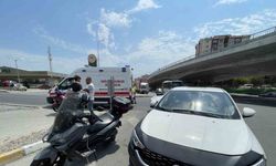 Kavşakta kaza: Motosiklet sürücüsü yaralandı