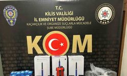 Kilis’te çok sayıda kaçak malzeme ele geçirildi: 3 gözaltı