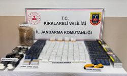 Kırklareli’nde 4 bin 220 makaron ele geçirildi
