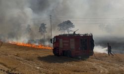 Kırlareli’nde çıkan anız yangında 3 ev zarar gördü