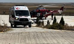 Kulu’da mide kanaması geçiren gurbetçiye hava ambulansı