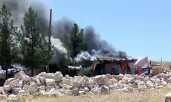 Kurtalan’da köy evinde yangın çıktı