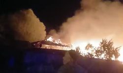 Kütahya’da köyde çıkan yangında evler, samanlıklar ve ahırlar kül oldu