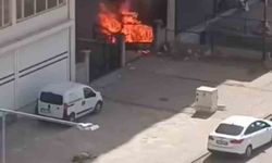 Mardin’de apartman girişinde çıkan yangın söndürüldü