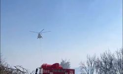 Mersin’de orman yangını havadan ve karadan müdahale ile söndürüldü